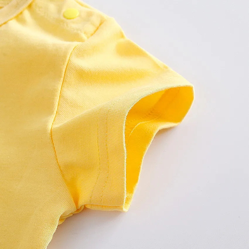 3-24month Baby Clothes Short-sleeved Climbing Clothes Romper Toddler Costume Cotton Bodysuits Infant Jumpsuit