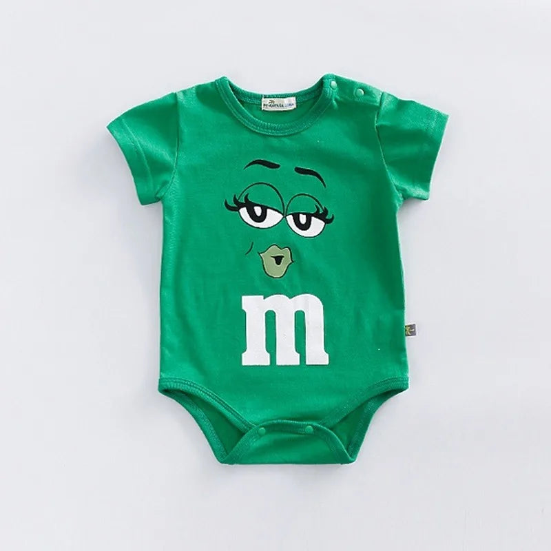 3-24month Baby Clothes Short-sleeved Climbing Clothes Romper Toddler Costume Cotton Bodysuits Infant Jumpsuit
