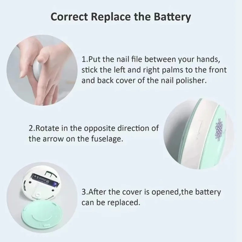 Electric Baby Nail Trimmer Kit – Safe & Gentle Infant Nail Care Tool