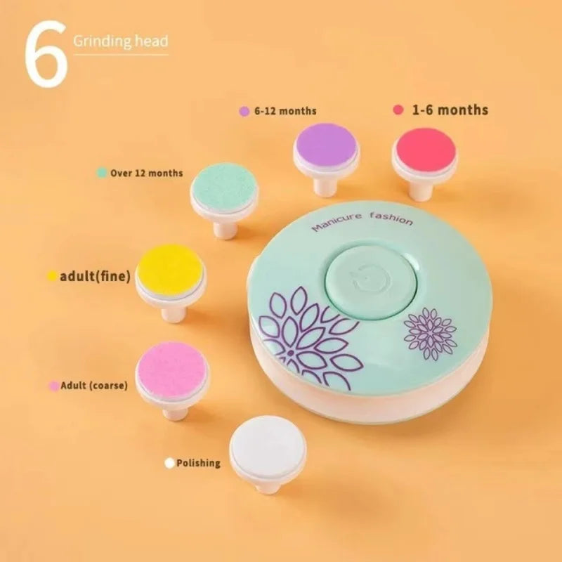 Electric Baby Nail Trimmer Kit – Safe & Gentle Infant Nail Care Tool