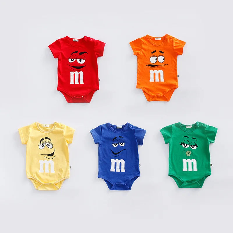 3-24month Baby Clothes Short-sleeved Climbing Clothes Romper Toddler Costume Cotton Bodysuits Infant Jumpsuit