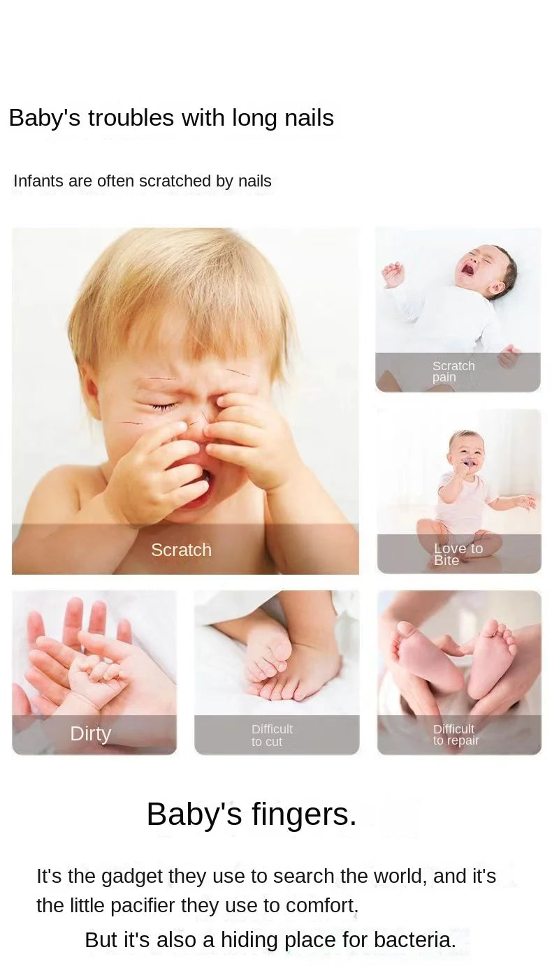 Electric Baby Nail Trimmer Kit – Safe & Gentle Infant Nail Care Tool