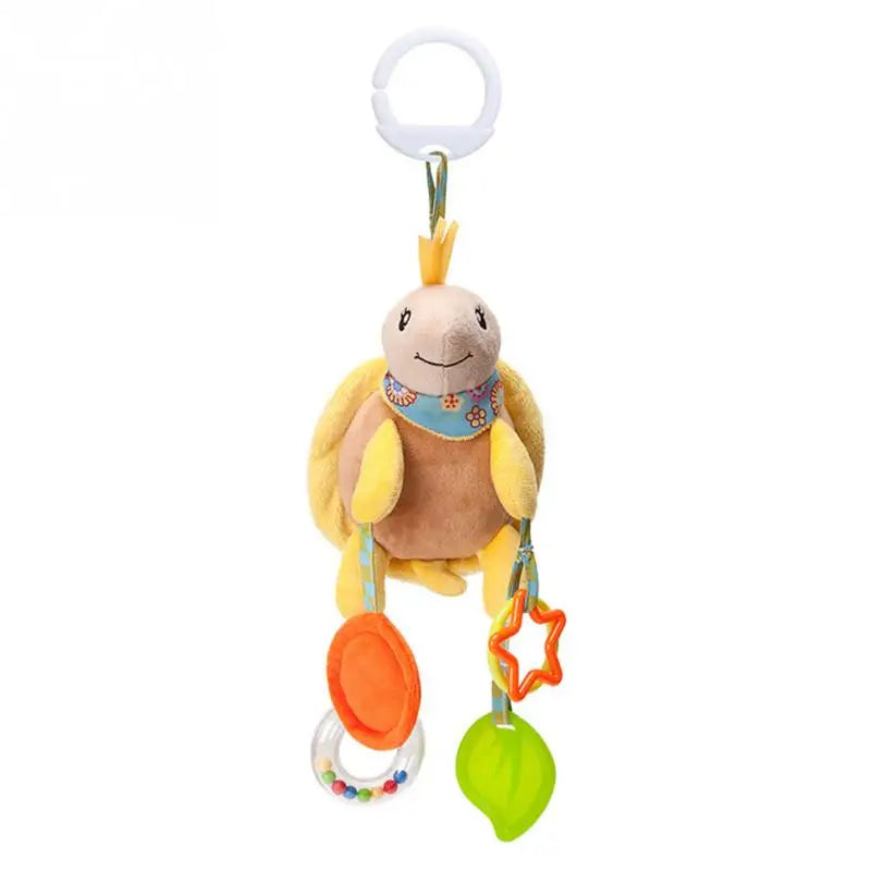 Soft Animal Handbells Rattles Plush Infant Baby Development Handle Toys  For Newborn Gifts