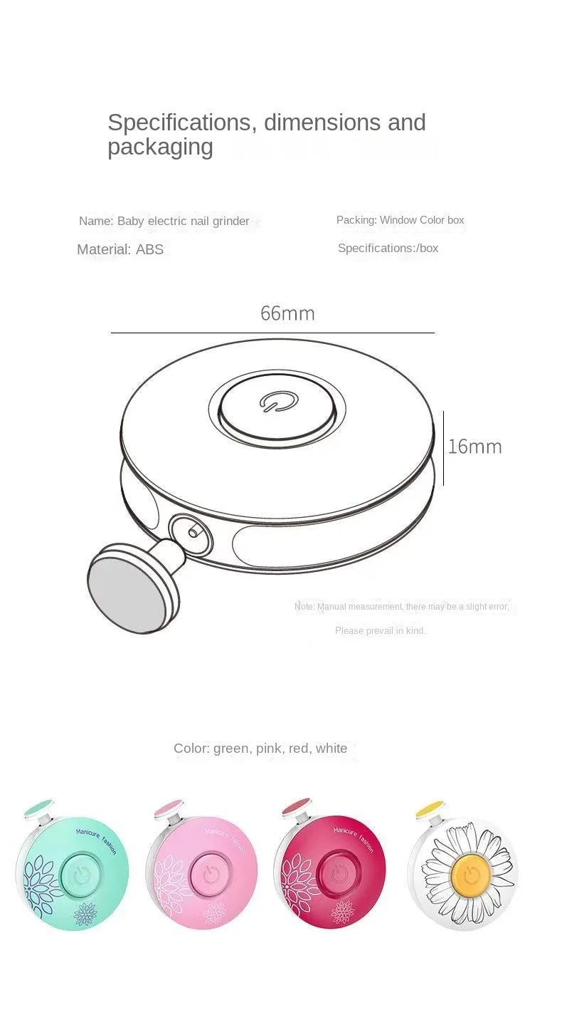 Electric Baby Nail Trimmer Kit – Safe & Gentle Infant Nail Care Tool