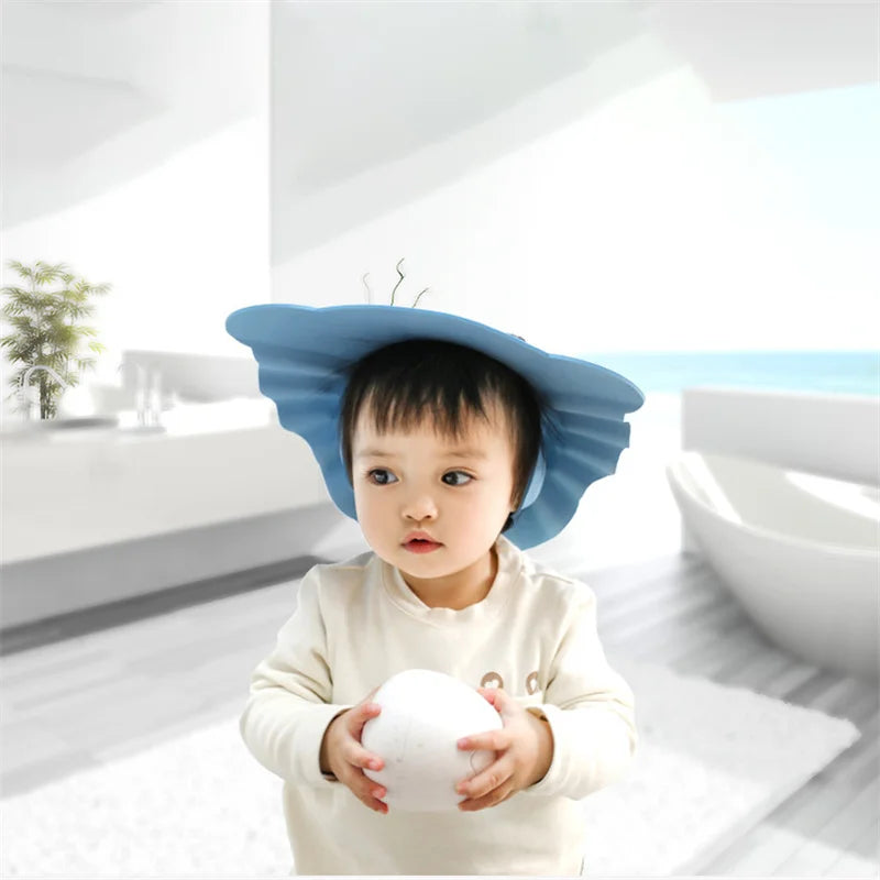 Baby Bath Shower Cap – Adjustable Hair Wash Hat with Ear & Eye Protection