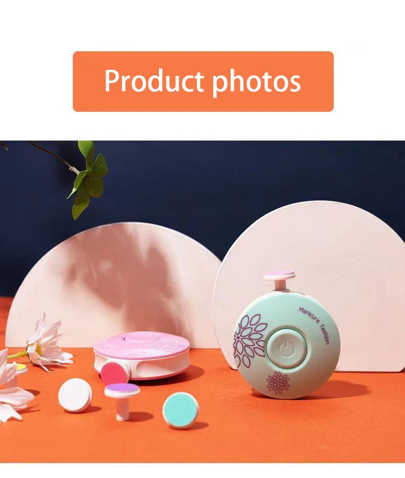 Electric Baby Nail Trimmer Kit – Safe & Gentle Infant Nail Care Tool
